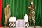 Thấy lực lượng Biên phòng, dân buôn lậu vứt bỏ 1.500 gói thuốc lá ngoại