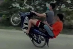 Phạt nam thanh niên bốc đầu xe máy khoe khoang trên mạng xã hội