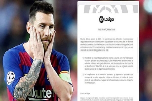 La Liga phán quyết Messi không được phép tự do rời Barca