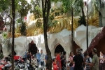 Vẫn rất đông người đến chùa Kỳ Quang 2 hỏi rõ sự tình các hũ tro cốt rơi hình
