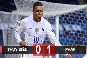 Kết quả Thụy Điển 0-1 Pháp: Thắng lợi nhọc nhằn
