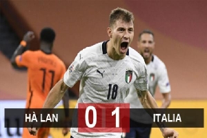 Kết quả Hà Lan 0-1 Italia: Azzurri lên ngôi đầu bảng