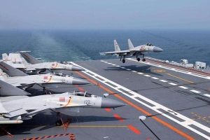 Hai tàu sân bay Trung Quốc tập trận cùng lúc ở Bột Hải và Hoàng Hải