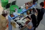 Clip: Nữ quái trộm điện thoại cực tinh vi trong cửa hàng nước