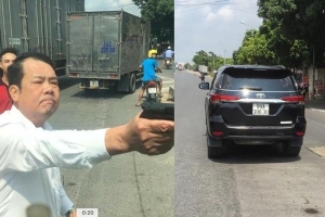 NÓNG: Khởi tố giám đốc công ty dịch vụ bảo vệ rút súng chĩa vào tài xế xe tải ở Bắc Ninh