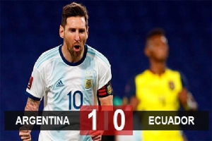 Kết quả Argentina 1-0 Ecuador: Chiến thắng nhọc nhằn