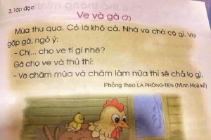 Học sinh THPT khó hiểu nội dung trong SGK Tiếng Việt 1, phụ huynh 'phát cáu' khi dạy con