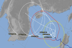 Dự báo thêm về hướng đi của bão số 8 (bão Saudel) sau khi vào biển Đông