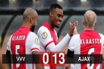 Kết quả VVV 0-13 Ajax: Ajax lập kỷ lục mới tại giải VĐQG Hà Lan