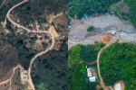 Hiện trường trước và sau vụ sạt lở thảm khốc ở Trà Leng