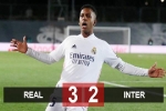 Kết quả Real 3-2 Inter: Siêu dự bị tỏa sáng đúng lúc, Real thoát cảnh bị loại sớm