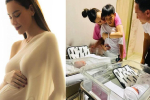Lộ bức ảnh gia đình 5 người đầu tiên của Hà Hồ tại bệnh viện, thái độ của Subeo với cặp sinh đôi gây chú ý!