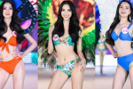 Nóng hừng hực Top 35 HHVN 2020 trình diễn bikini như Victoria's Secret: Người khoe vòng 1 siêu khủng, kẻ lộ khuyết điểm rõ rệt