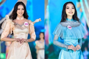 Trang phục áo dài ở Hoa hậu Việt Nam bị chê diêm dúa, NTK nói gì?