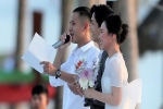 Công Phượng - Viên Minh cười vui trong lễ cưới tại Phú Quốc: Cô dâu diện váy đơn giản vẫn cực xinh
