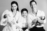 Hồ Ngọc Hà lần đầu tung ảnh gia đình 5 người, chính thức công khai gương mặt cặp song sinh