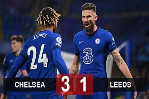 Kết quả Chelsea 3-1 Leeds: The Blues dẫn đầu Ngoại hạng Anh