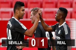 Kết quả Sevilla 0-1 Real: Thi đấu bế tắc, Real vẫn may mắn giành trọn 3 điểm