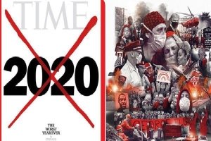 Tạp chí Time tung trang bìa gạch xóa thô bạo với đề tựa: 2020 là năm tồi tệ nhất lịch sử loài người