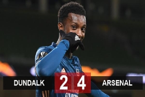 Kết quả Dundalk 2-4 Arsenal: Pháo thủ thắng tuyệt đối