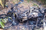 Bắt nhóm đốt xe máy cán bộ bảo vệ rừng