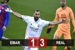 Kết quả Eibar 1-3 Real Madrid: Benzema rực sáng, Real bắt kịp Atletico