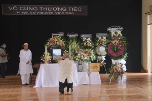 Những hình ảnh tại lễ tang nhạc sư Nguyễn Vĩnh Bảo