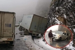 Cảnh báo: Mọi tài xế đặc biệt thận trọng khi đi Sa Pa bởi đã có nhiều ôtô gặp nạn do đường băng tuyết trơn trượt