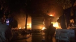 Yên Bái: Cháy chợ lúc rạng sáng, 5 ky ốt bị thiêu rụi
