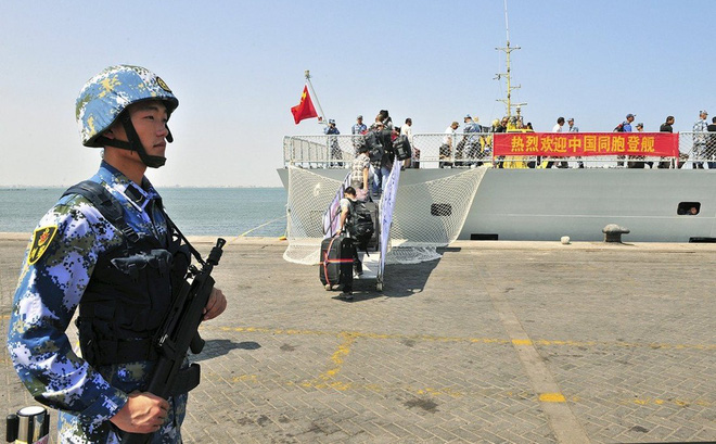 Căn cứ tại Djibouti góp phần giúp Trung Quốc đạt được các mục tiêu thương mại và quân sự trải dọc trong Sáng kiến Vành đai và Con đường. Ảnh: Reuters.