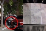 Bị chặn xe không ra được, người phụ nữ viết giấy 'cảnh cáo' có nội dung cực khó hiểu