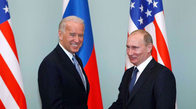 Tổng thống Mỹ Joe Biden và Tổng thống Nga Vladimir Putin.