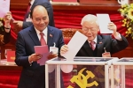 Tổng bí thư Nguyễn Phú Trọng và Thủ tướng Nguyễn Xuân Phúc đắc cử T.Ư