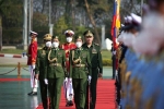 Thời điểm 'cận kề' chính biến, thống tướng Myanmar long trọng đón BTQP Nga: Thỏa thuận chuyện gì?