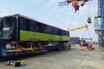 Đoàn tàu metro thứ 2 của dự án đường sắt Nhổn - Ga Hà Nội chính thức cập cảng Hải Phòng