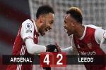 Kết quả Arsenal 4-2 Leeds: Aubameyang lập hat-trick, Arsenal ngắt mạch 3 trận không thắng
