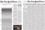 1000, 100.000, rồi nửa triệu: 2 trang nhất gây ám ảnh cả thế giới của New York Times về hiện thực đau đớn Covid-19 mang lại