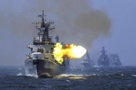 Tàu Trung Quốc tập trận bắn đạn thật trong lúc hải quân Mỹ có mặt ở biển Đông