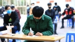 Hưng Yên: Huyện Yên Mỹ xét nghiệm cho thanh niên trước khi nhập ngũ