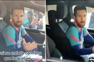 Messi nổi cáu với fan Barca do bị làm phiền