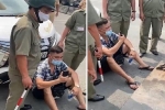 Lái ôtô vi phạm, Youtuber Lê Chí Thành ngồi trước đầu xe yêu cầu công an làm đúng: 'Đưa hợp đồng cẩu xe ra đây'