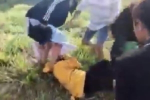 Xôn xao clip cô gái nghi mang thai bị đánh, đạp vào bụng ở Tây Ninh
