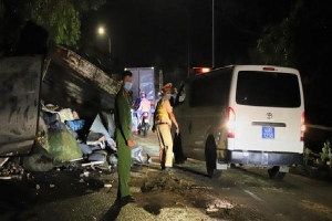 Hiện trường vụ tai nạn kinh hoàng, xe tải tông 2 nữ sinh tử vong tại chỗ