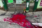 Người biểu tình Myanmar đổ sơn đỏ khắp đường phố Yangon