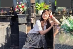 Gây tranh cãi vì loạt ảnh tạo dáng ở bia mộ người thân, Khánh Vân lên tiếng: 'Đã tham khảo ảnh nghệ sĩ đi tảo mộ'