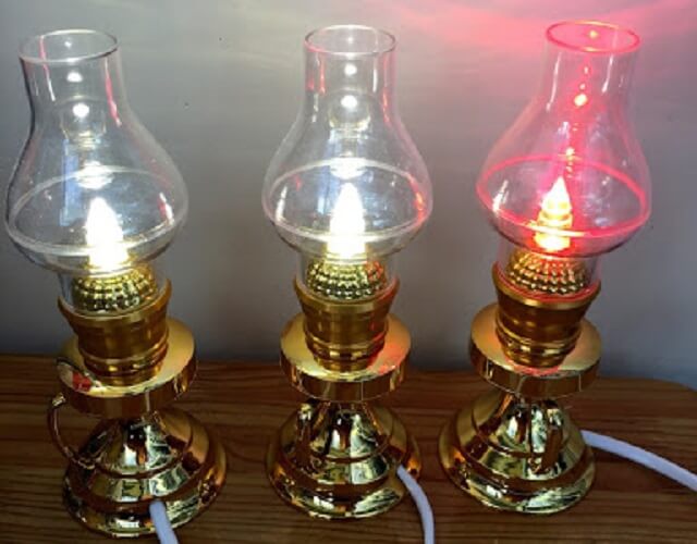 Không nên sử dụng đèn dầu bằng điện thay thế đèn dầu thông thường.