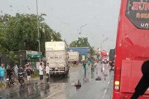 Hai vợ chồng từ Bình Thuận sang Đồng Nai làm thuê bị xe tải tông chết thương tâm