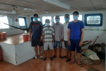 CLIP: Cảnh sát biển ở Phú Quốc bắt giữ 5 người nhập cảnh trái phép từ Campuchia
