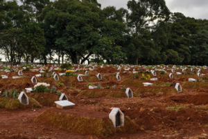 Mộ mới phủ kín nghĩa trang Brazil, người chết phải 'xếp hàng'