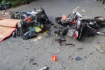 4 người thương vong sau khi 2 xe máy đối đầu